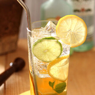 Winter Citrus Mojito with Liimoncello