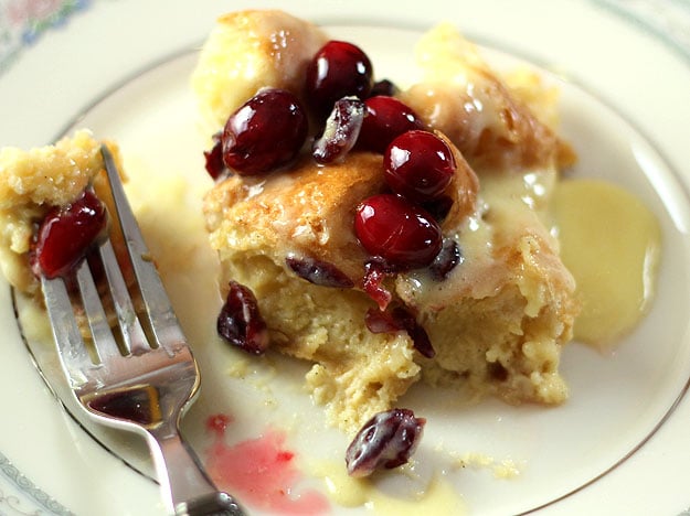 Cranberry and Croissant Bread Pudding