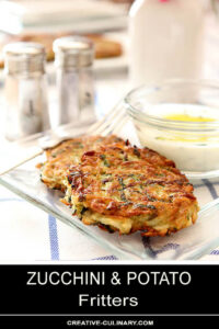 Zucchini and Potato Fritters